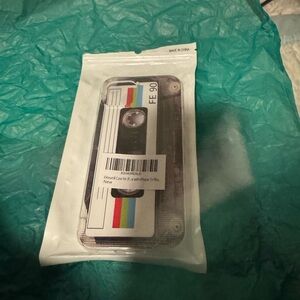 Vintage Cassette Tape Phone Case in Black and White